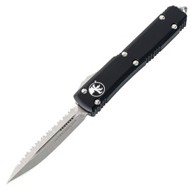 Microtech Ultratech D/E Black Aluminium, Apocalyptic F/S M390 by Tony Marfione (122-12AP)
