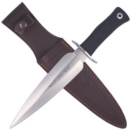 Muela Caribu.G Remate Rubber Black Knife, Satin X50CrMoV15