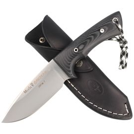 Muela Full Tang Knife Black Micarta, Satin Finish (GAVILAN M)