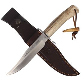 Muela Gred-16 Deer Stag Knife, Satin X50CrMoV15