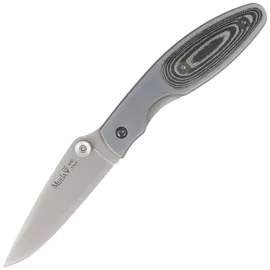 Muela KMC-7M Gray Aluminum/Black Micarta, Satin 440C Knife