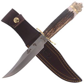 Muela Knife Big Five Deer Stag, Satin 1.4116 Gift Box (LION-16BF)