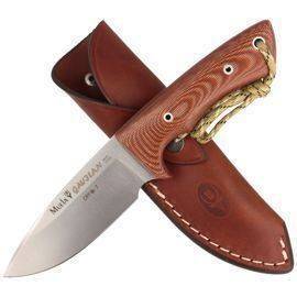 Muela Knife Full Tang Brown Canvas Micarta, Satin 1.4116 CRYO-T (GAVILAN C)