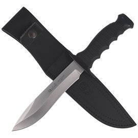 Muela Outdoor Black Rubber, Satin 420H Knife (85-161)