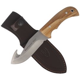 Muela Skinner Knife Olive Wood 115mm (BISONTE-11.OL)