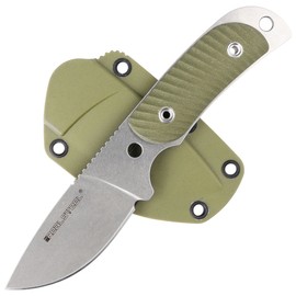 Real Steel Hunter 165 Green G10, Stonewashed 12C27 knife (3533)