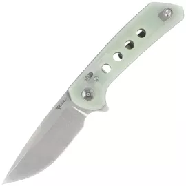 Reate PL-XF-7 Knife Jade G10, Stonewashed Nitro-V