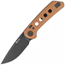 Reate PL-XT Tan G10, Black PVD Nitro-V Knife