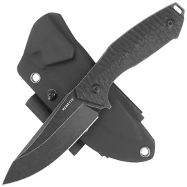 Remette Allosaurus Knife Black G10, Black Stonewashed D2 (RTAS-A)