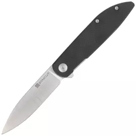 Sencut Bocll II Black G10, Satin D2 by Brad Zinker knife (S22019-1)