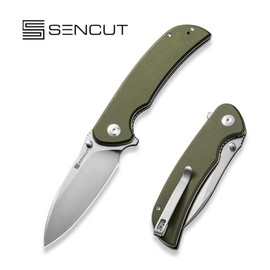 Sencut Borzam OD Green G10, Satin 9Cr18MoV Knife (S23077-1)