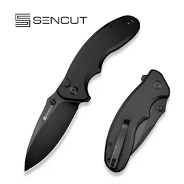 Sencut Cybrix Black Aluminum Knife, Black 9Cr18MoV (S23098A-1)