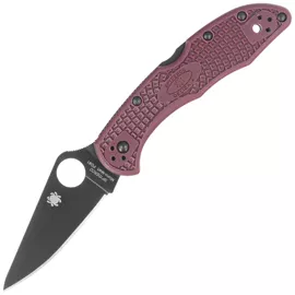 Spyderco Delica 4 Sprint Run Burgundy FRN, TiCN Micro-Melt PD#1 by Sal Glesser (C11BGBKP)