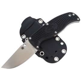 Spyderco Enuff FRN Black Clip Point Plain knife (FB31CPBK)