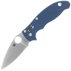 Spyderco Manix 2 Cobalt Blue G10, Satin CPM SPY27 by Eric Glesser (C101GPCBL2)