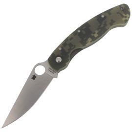 Spyderco Military G-10 Camo PlainEdge Knife (C36GPCMO)