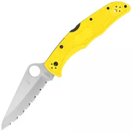 Spyderco Pacific Salt 2 FRN Yellow, Spyder H2 Knife (C91SYL2)
