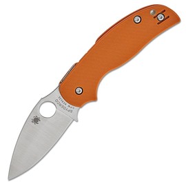 Spyderco Sage 5 Burnt Orange G10 Knife, Satin CPM REX 121 (C123GBORP)