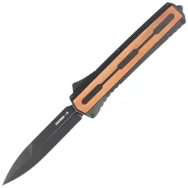 Tekto A7 Zastava D/E Black Aluminium/Brown Wood, Black S35VN (A7R_T6WBR_S35BK4_A1)