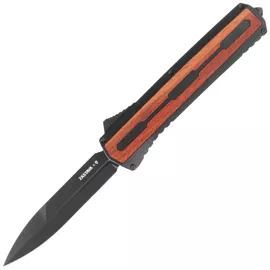 Tekto A7 Zastava S/P Black Aluminium/Red Wood, Black S35VN (A7R_T6WRD_S35BK4_A1)