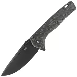 Tekto F3 Charlie Damascus G10, Black D2 (F3R_G1MX_D2BK1_A1)