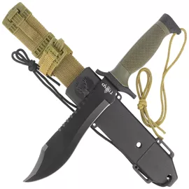 Third Decor Habitat Green ABS, Black 420 Knife (H0502N)