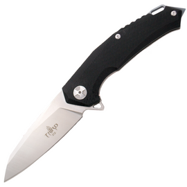 Third Decor Habitat LE No 036/500 Black G10/Titanium, D2 Satin Assisted Knife (K4105)