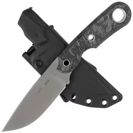 Viper Basic1 Dark Matter Black Carbon Fiber, Satin MagnaCut by Tommaso Rumici Knife (VT4026FCM)