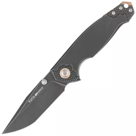 Viper Katla DSW Titanium 3D, Dark Stonewashed M390 by Jasper Voxnæs Knife (V5984TI3D)