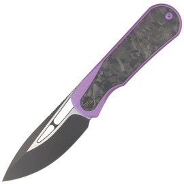 WE Knife Baloo Purple Titanium / Shredded Carbon Fiber, Black Stonewashed CPM 20CV by Ostap Hel (WE21033-3)