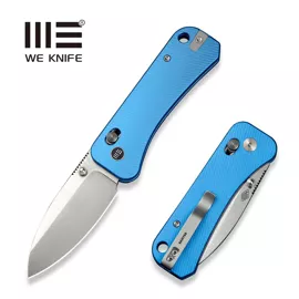 WE Knife Banter 2 Blue Aluminum, Satin CPM S35VN by Ben Petersen (WE23075-1)