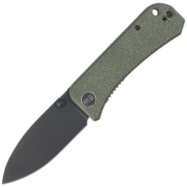 WE Knife Banter Green Micarta, Black Stonewashed CPM S35VN by Ben Petersen (2004J)