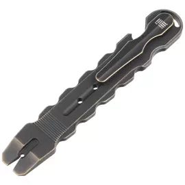 WE Knife Gesila Antique Bronze, 6AL4V Titanium Prybar Multitool (A-08A)