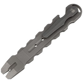WE Knife Gesila Titanium Prybar Tool, Gray Stonewash (A-08B)