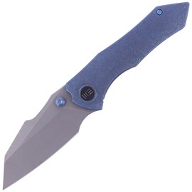 WE Knife High-Fin Blue Titanium, Stonewashed by Gavko Knives (WE22005-3)