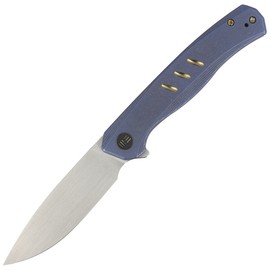 WE Knife Seer LE No 011/610 Blue Titanium, Rubber Silver CPM 20CV knife (WE20015-2)