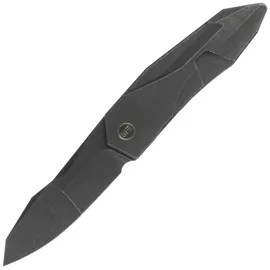 WE Knife Solid Black Titanium, Black Stonewashed CPM 20CV by Gustavo T. Cecchini (WE22028-1)