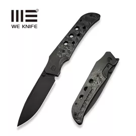 WE Knife WE-Guthrie Black Titanium/Rose Carbon Fiber, Black Stonewashed CPM 20CV by Jason Guthrie (WE23072B-1)