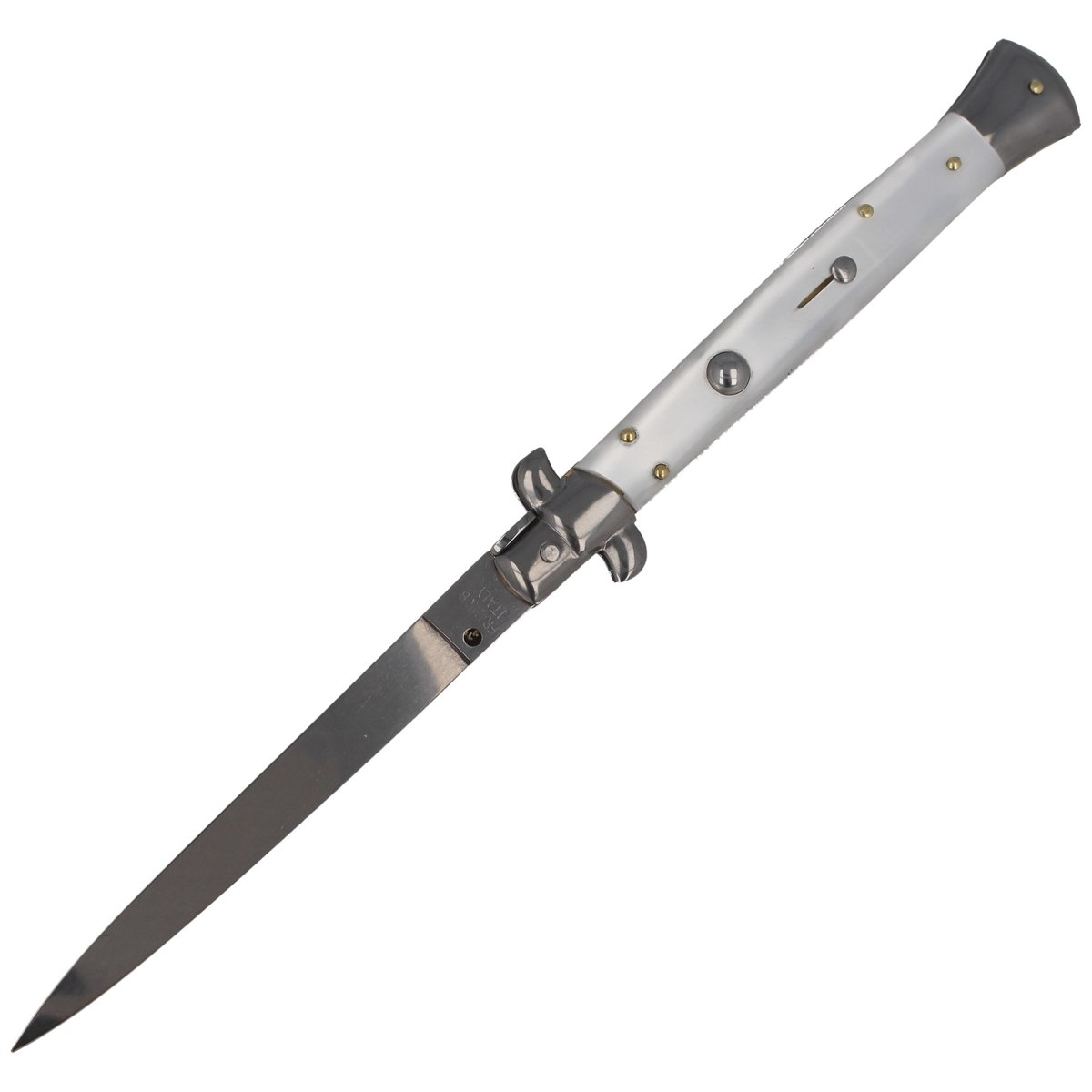 Pearl Stiletto Knife - Automatic & Stainless Steel