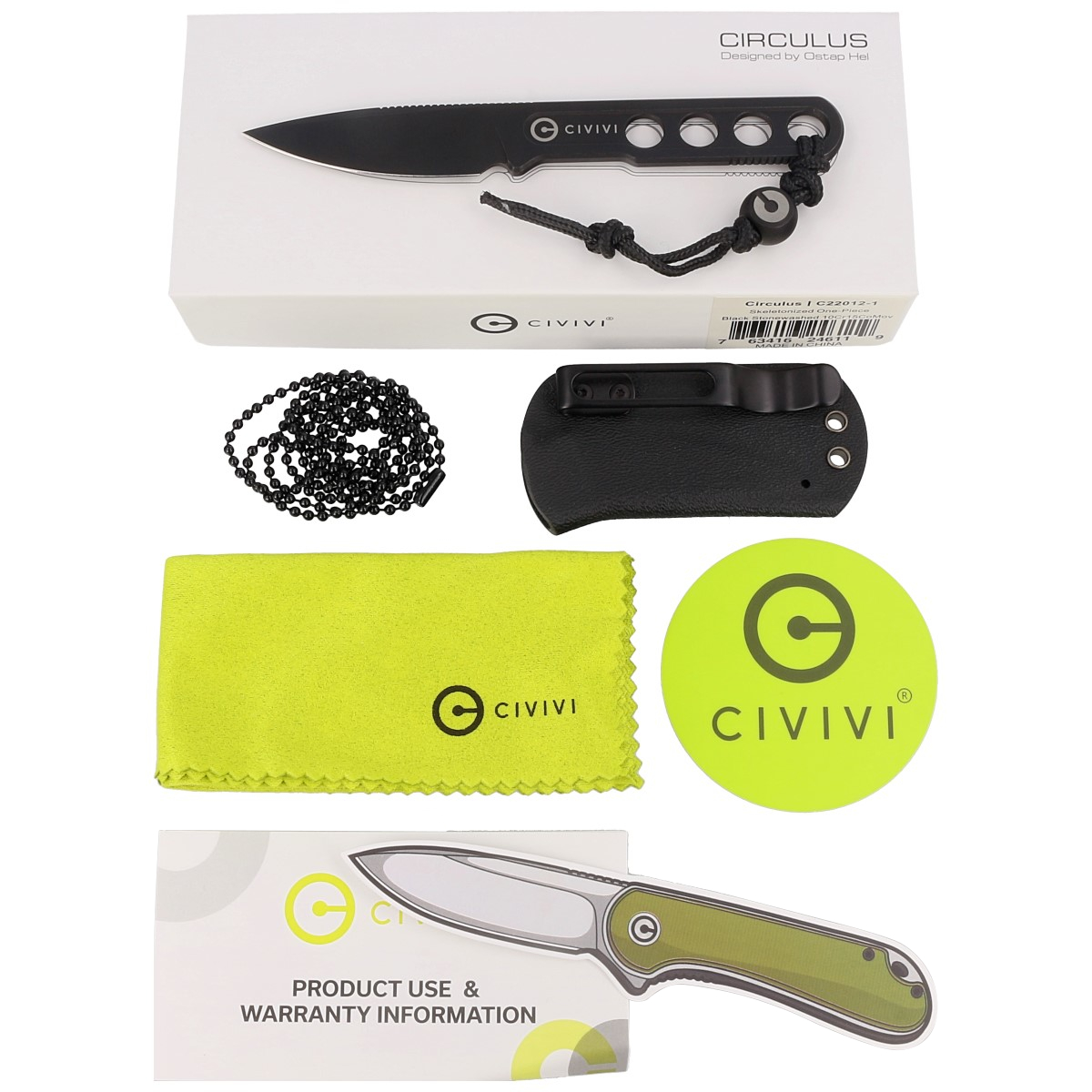 Civivi Knife Circulus Naked Stainless Steel Black Stonewashed Cr Comov By Ostap Hel C