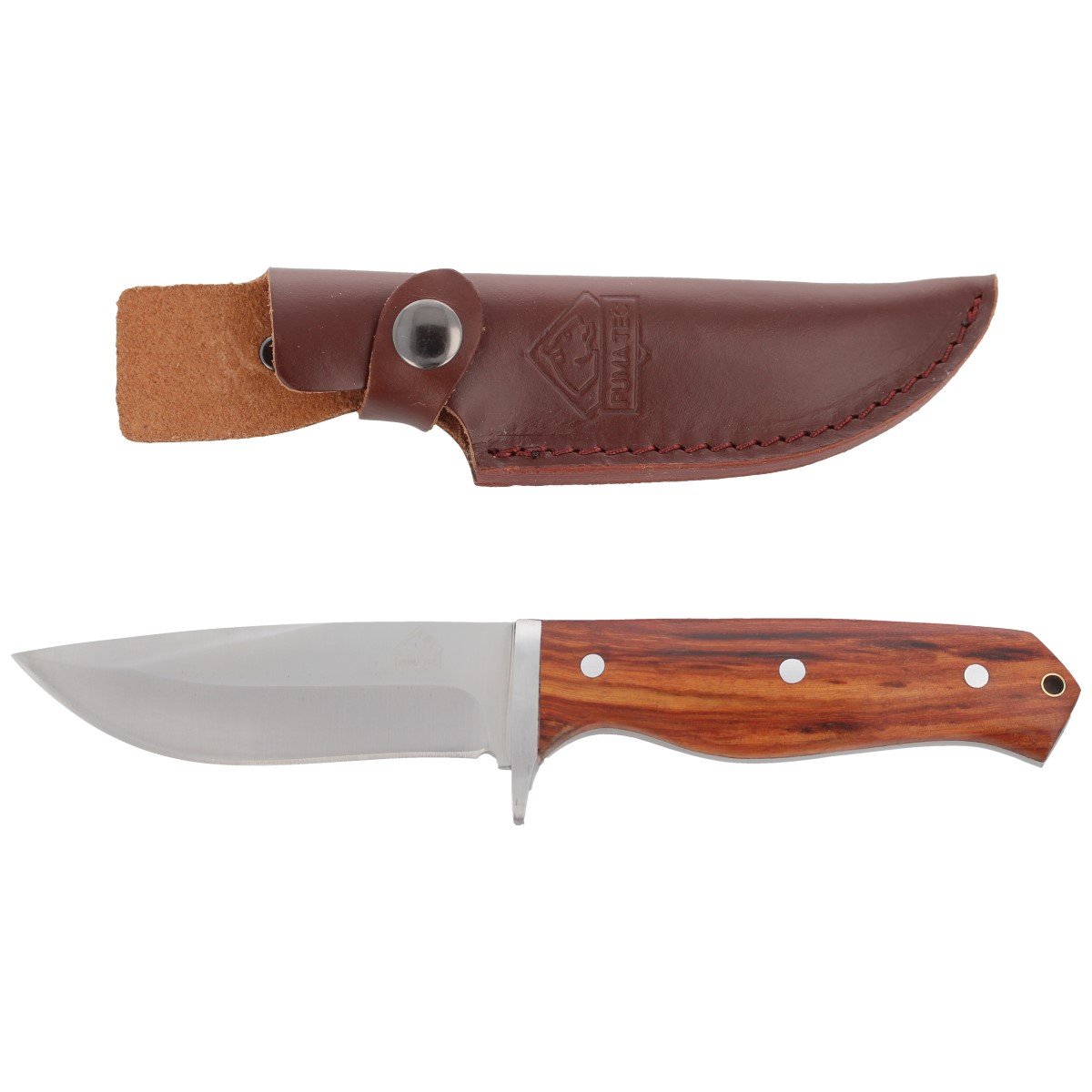 Puma Solingen Hunting Knife Vine Wood, Satin (321411) | KnivesMania ⚔️