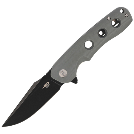 Bestech Arctic Grey G10, Black Stonewashed D2 knife (BG33C-2)