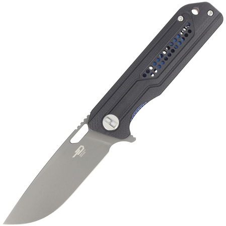 Bestech Circuit Black G10, Gray Titanized K110 knife (BG35A-2)