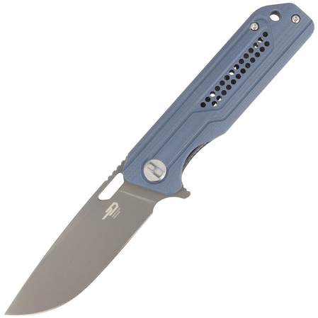 Bestech Circuit Gray G10, Gray Titanized K110 knife (BG35B-2)