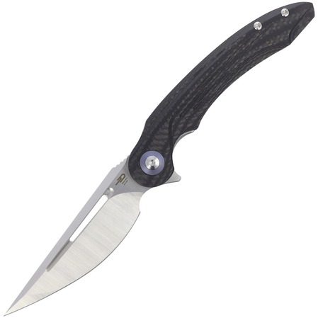 Bestech Knife Irida Carbon Fiber / Black G10, Satin 14C28N by Kombou (BG25D)