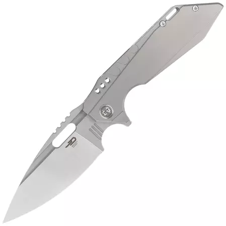 Bestech Knife Shodan Grey Titanium, Stonewashed / Satin CPM S35VN by Todd Knife and Tool (BT1910A)