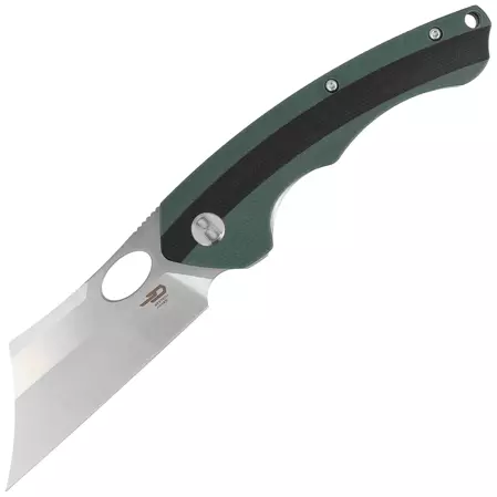 Bestech Knife Skirmish Green / Black G10, Satin D2 (BG44A)