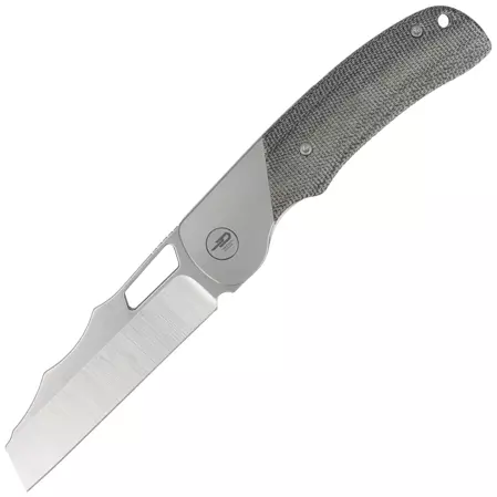 Bestech Knife Syn Titanium / Black Canvas Micarta, Hand Rubbed Stonewashed / Satin Elmax Nóż Bestech Syn Titanium / Black Canvas Micarta, Hand Rubbed Stonewashed / Satin Elmax by Evolved EDC (BT2306B)(BT2306B)