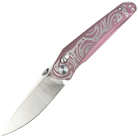 Bestech Mothus Purple Titanium, Satin M390 by Kombou Knife (BT2206D)