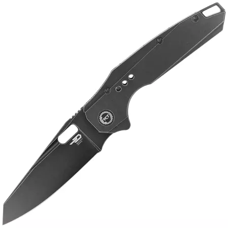 Bestech Nyxie Black Titanium, Black Stonewashed CPM S35VN by Todd Knife and Tool Knife (BT2209B)